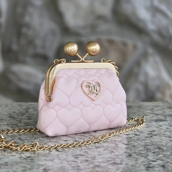 バッグ Coach Shoulder Wallet Kiss Lock Pink y2k Coach Shoulder Wallet Kiss Lock Pink y2k Coach kiss lock handbag